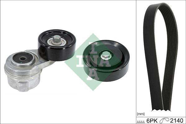 INA 529 0497 10 - Kit Cinghie Poly-V www.autoricambi360.it