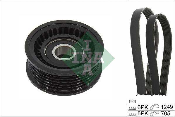INA 529 0451 10 - Kit Cinghie Poly-V www.autoricambi360.it