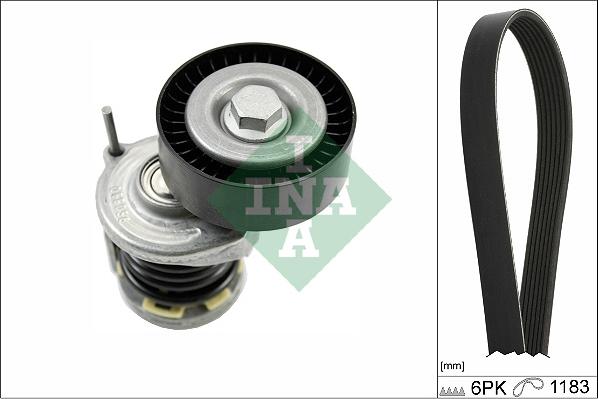 INA 529 0466 10 - Kit Cinghie Poly-V www.autoricambi360.it
