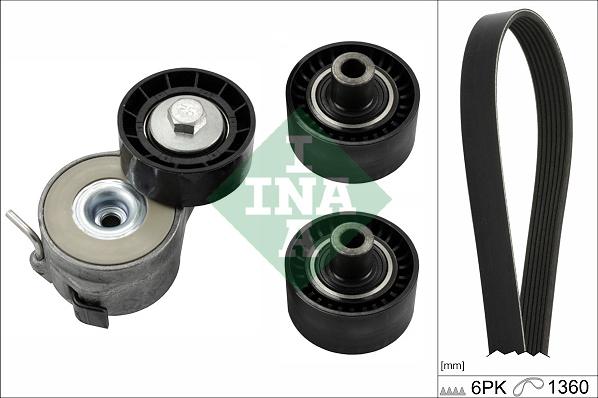 INA 529 0404 10 - Kit Cinghie Poly-V www.autoricambi360.it