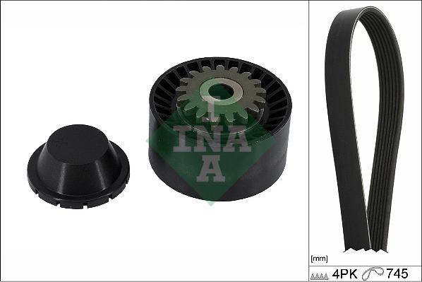 INA 529 0408 10 - Kit Cinghie Poly-V www.autoricambi360.it