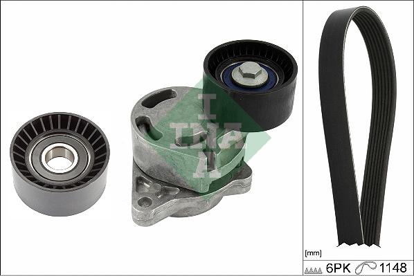 INA 529 0407 10 - Kit Cinghie Poly-V www.autoricambi360.it