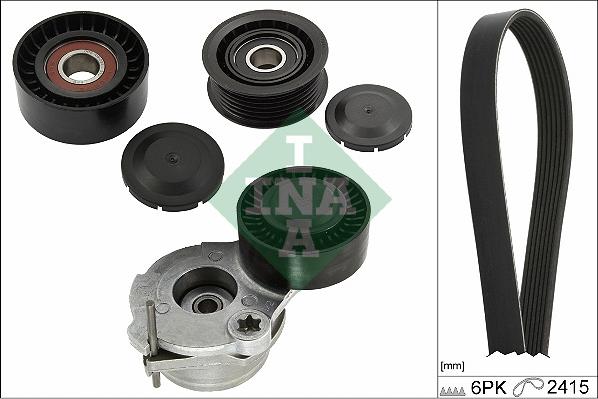 INA 529 0484 10 - Kit Cinghie Poly-V www.autoricambi360.it