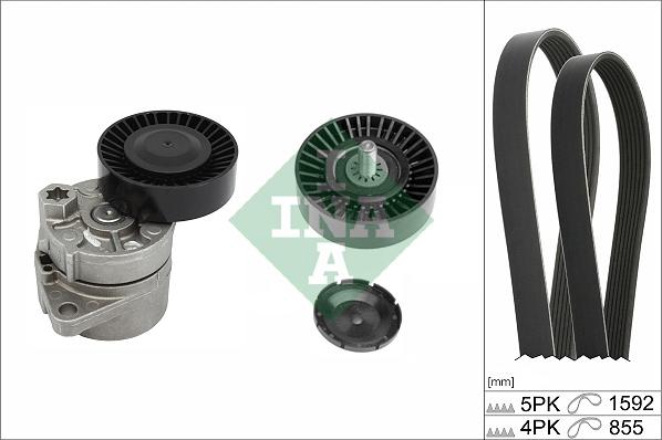 INA 529 0439 10 - Kit Cinghie Poly-V www.autoricambi360.it