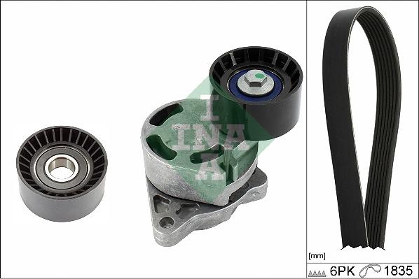 INA 529 0436 10 - Kit Cinghie Poly-V www.autoricambi360.it