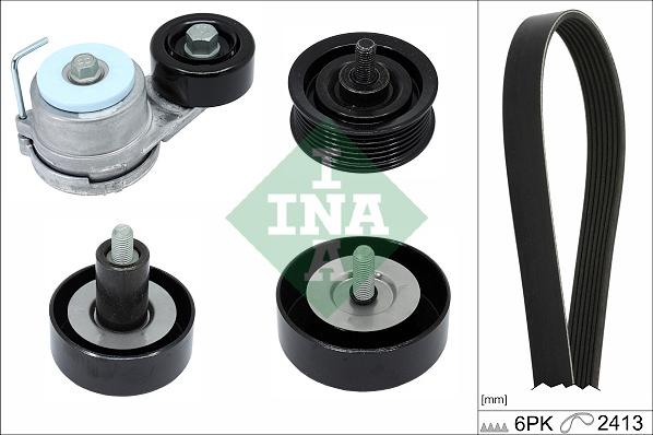 INA 529 0430 10 - Kit Cinghie Poly-V www.autoricambi360.it