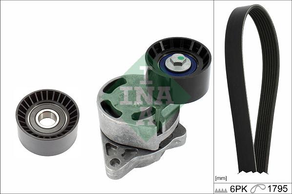 INA 529 0433 10 - Kit Cinghie Poly-V www.autoricambi360.it