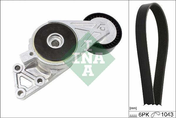 INA 529 0429 10 - Kit Cinghie Poly-V www.autoricambi360.it