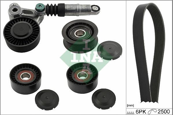 INA 529 0472 10 - Kit Cinghie Poly-V www.autoricambi360.it