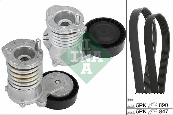 INA 529 0477 10 - Kit Cinghie Poly-V www.autoricambi360.it