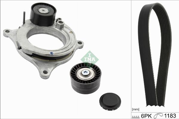 INA 529 0595 10 - Kit Cinghie Poly-V www.autoricambi360.it