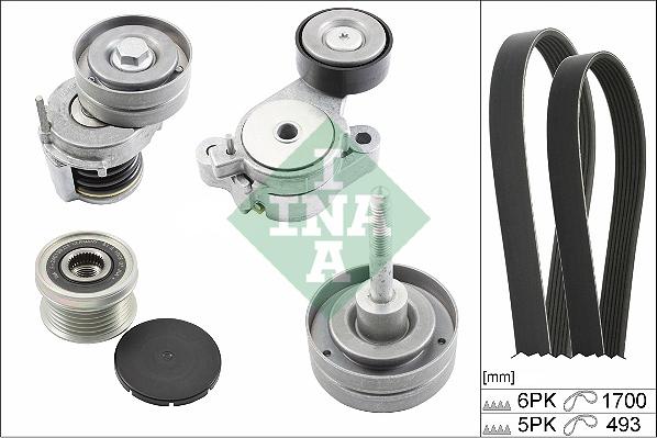 INA 529 0519 20 - Kit Cinghie Poly-V www.autoricambi360.it