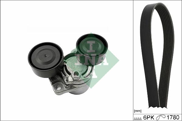 INA 529 0510 10 - Kit Cinghie Poly-V www.autoricambi360.it