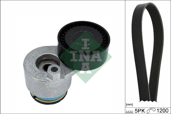 INA 529 0511 10 - Kit Cinghie Poly-V www.autoricambi360.it