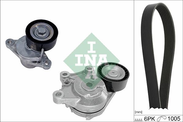 INA 529 0581 10 - Kit Cinghie Poly-V www.autoricambi360.it
