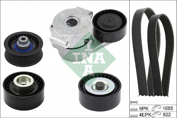 INA 529 0526 10 - Kit Cinghie Poly-V www.autoricambi360.it