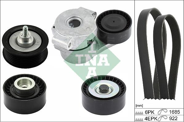 INA 529 0527 10 - Kit Cinghie Poly-V www.autoricambi360.it