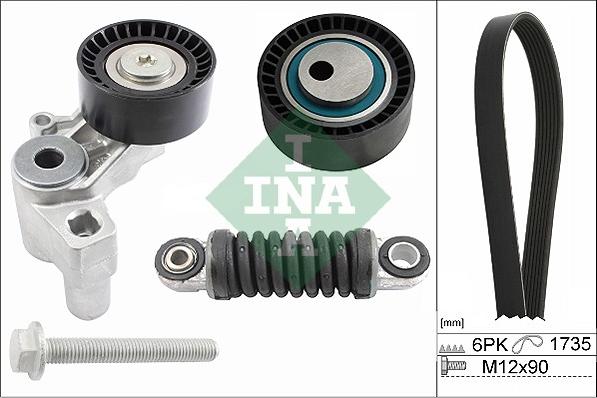 INA 529 0097 10 - Kit Cinghie Poly-V www.autoricambi360.it