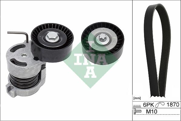 INA 529 0044 10 - Kit Cinghie Poly-V www.autoricambi360.it