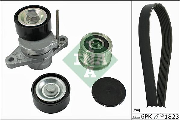 INA 529 0054 10 - Kit Cinghie Poly-V www.autoricambi360.it