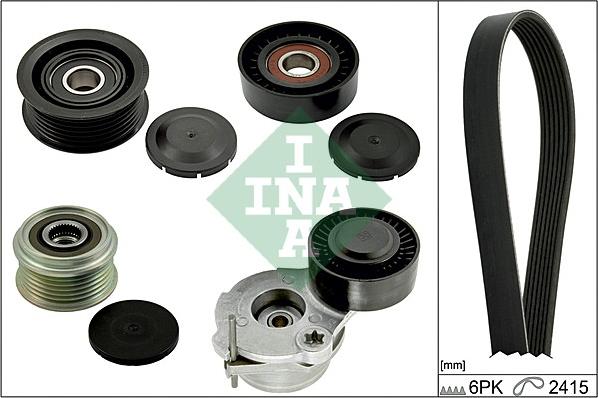 INA 529 0055 10 - Kit Cinghie Poly-V www.autoricambi360.it