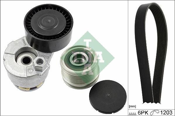 INA 529 0009 20 - Kit Cinghie Poly-V www.autoricambi360.it