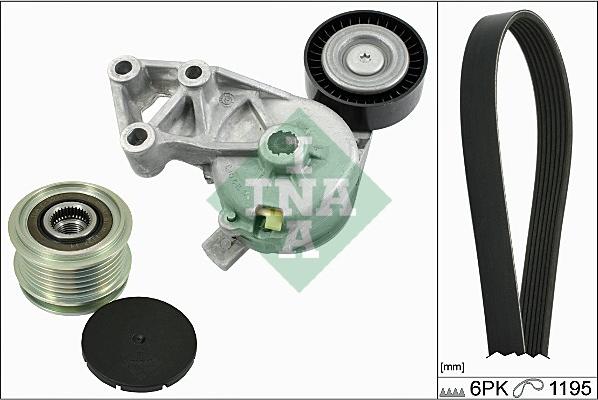 INA 529 0001 10 - Kit Cinghie Poly-V www.autoricambi360.it