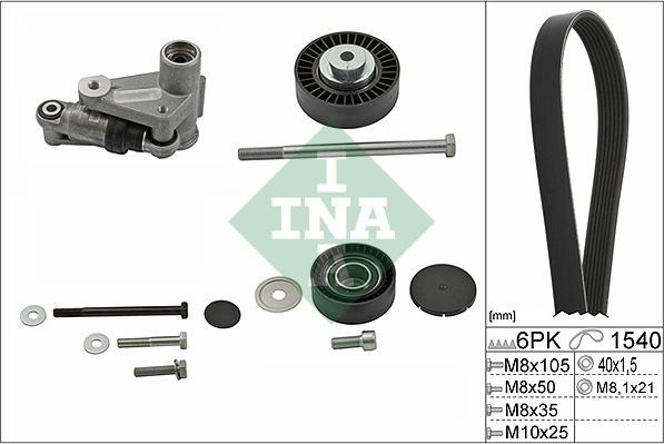 INA 529 0199 10 - Kit Cinghie Poly-V www.autoricambi360.it