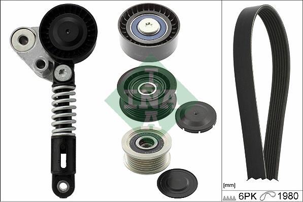 INA 529 0151 10 - Kit Cinghie Poly-V www.autoricambi360.it
