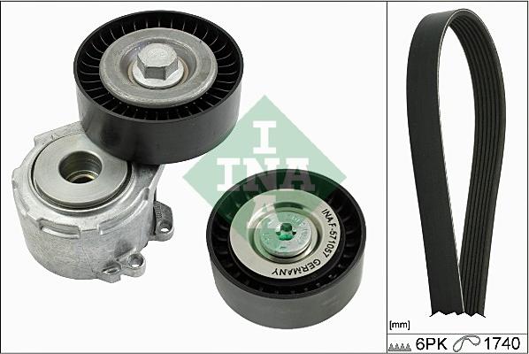 INA 529 0158 10 - Kit Cinghie Poly-V www.autoricambi360.it