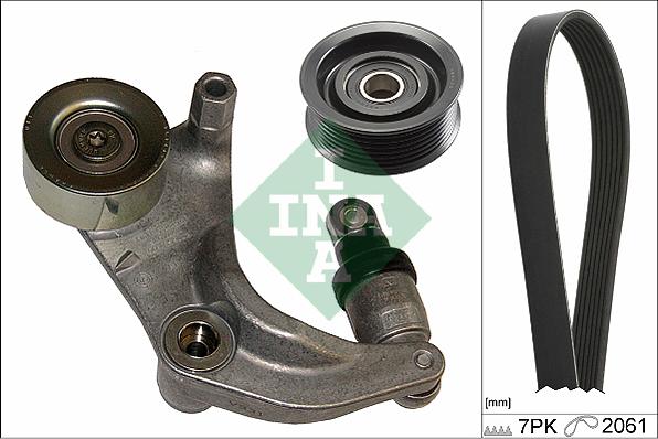INA 529 0152 10 - Kit Cinghie Poly-V www.autoricambi360.it