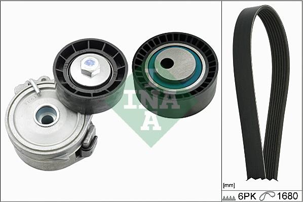 INA 529 0166 10 - Kit Cinghie Poly-V www.autoricambi360.it