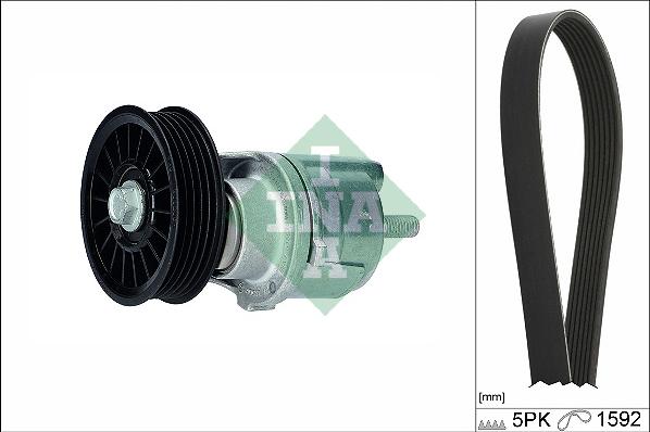 INA 529 0161 10 - Kit Cinghie Poly-V www.autoricambi360.it