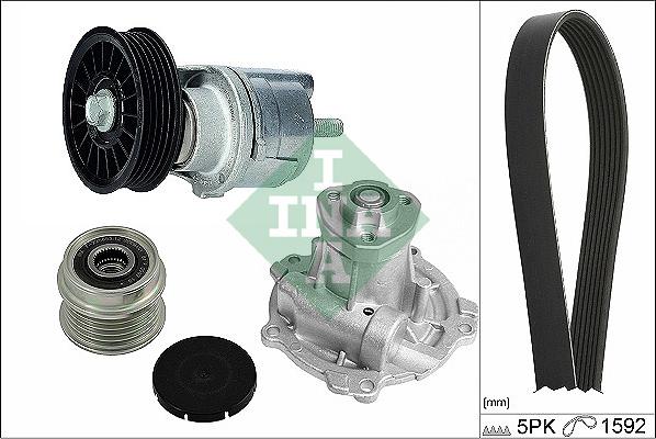 INA 529 0161 30 - Pompa acqua + Kit cinghia Poly V www.autoricambi360.it