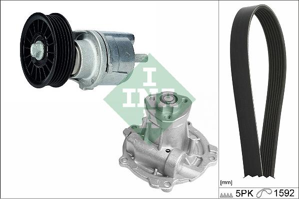 INA 529 0161 31 - Pompa acqua + Kit cinghia Poly V www.autoricambi360.it