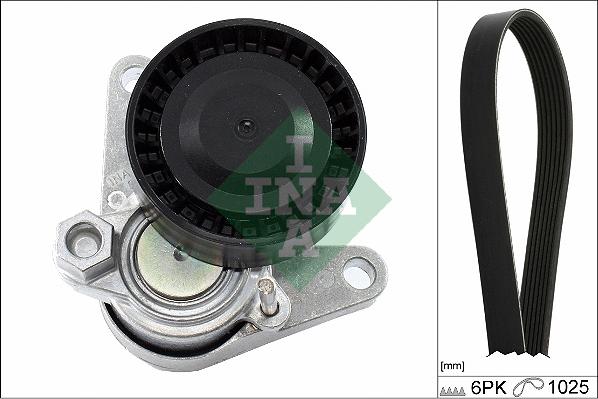 INA 529 0167 10 - Kit Cinghie Poly-V www.autoricambi360.it