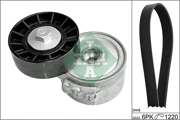 INA 529 0105 10 - Kit Cinghie Poly-V www.autoricambi360.it