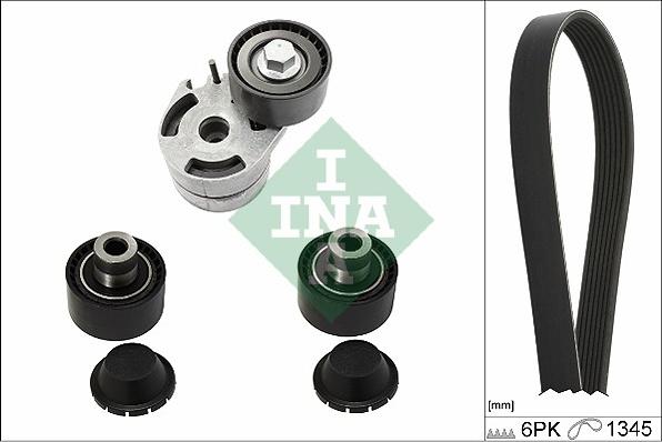 INA 529 0186 10 - Kit Cinghie Poly-V www.autoricambi360.it