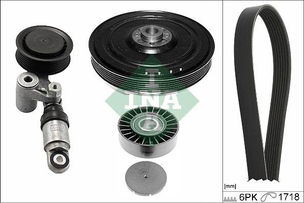 INA 529 0182 10 - Kit Cinghie Poly-V www.autoricambi360.it