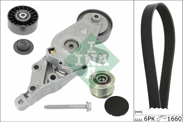 INA 529 0134 10 - Kit Cinghie Poly-V www.autoricambi360.it