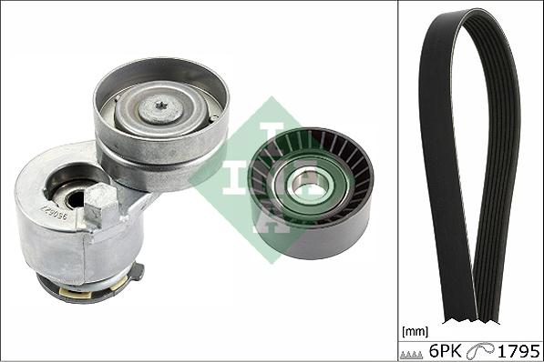 INA 529 0124 10 - Kit Cinghie Poly-V www.autoricambi360.it