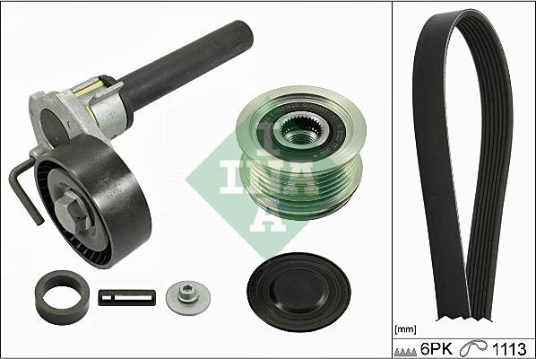 INA 529 0125 10 - Kit Cinghie Poly-V www.autoricambi360.it