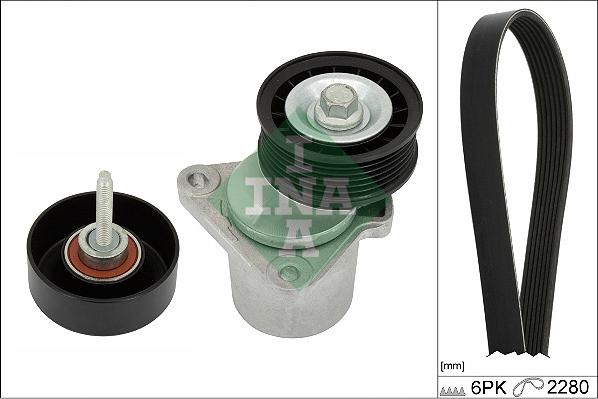 INA 529 0398 10 - Kit Cinghie Poly-V www.autoricambi360.it