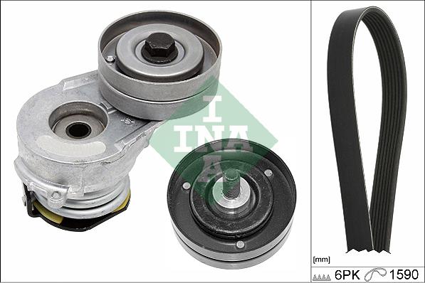 INA 529 0345 10 - Kit Cinghie Poly-V www.autoricambi360.it