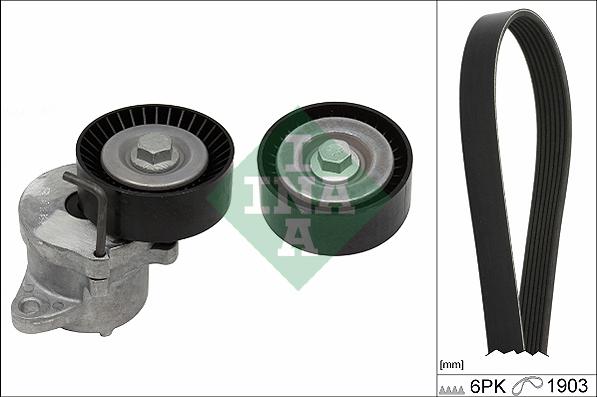 INA 529 0348 10 - Kit Cinghie Poly-V www.autoricambi360.it