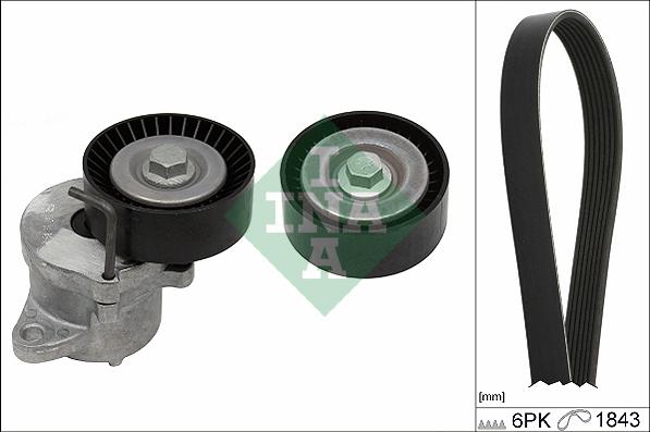 INA 529 0350 10 - Kit Cinghie Poly-V www.autoricambi360.it