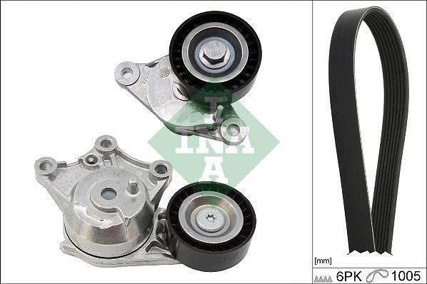 INA 529 0358 10 - Kit Cinghie Poly-V www.autoricambi360.it
