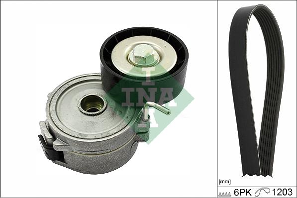 INA 529 0357 10 - Kit Cinghie Poly-V www.autoricambi360.it