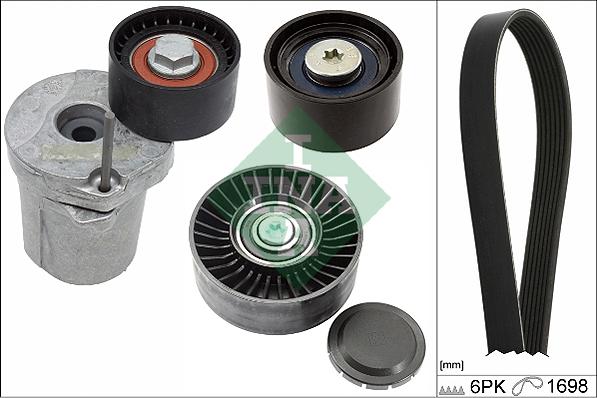 INA 529 0369 10 - Kit Cinghie Poly-V www.autoricambi360.it