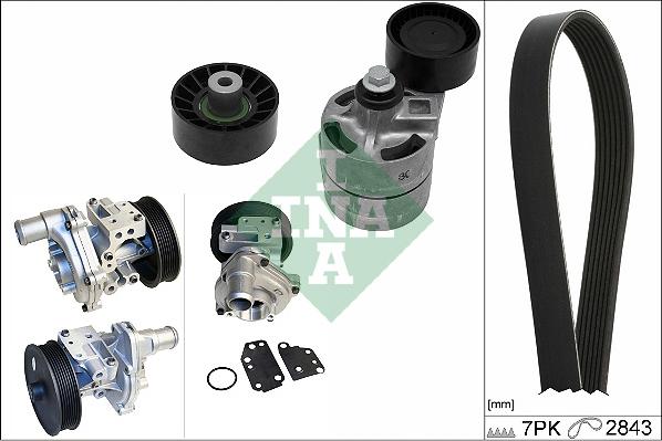 INA 529 0364 30 - Pompa acqua + Kit cinghia Poly V www.autoricambi360.it